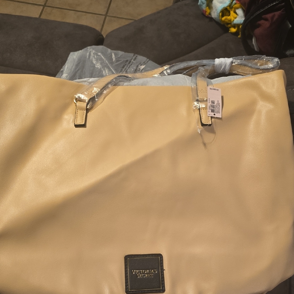 Victoria's Secret Beige Tote Bag